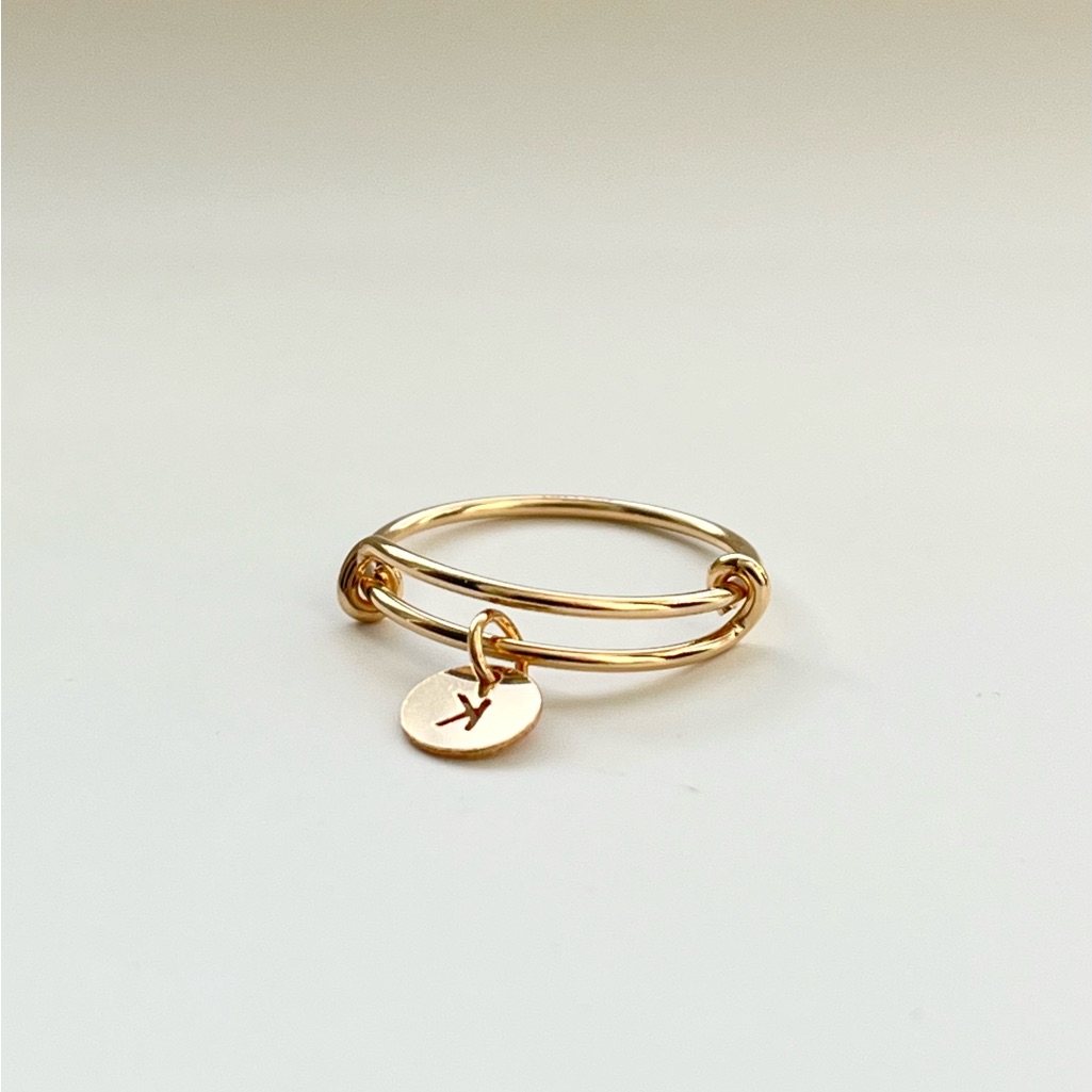 Handmade Customized 14k Gold Filled Charm Ring